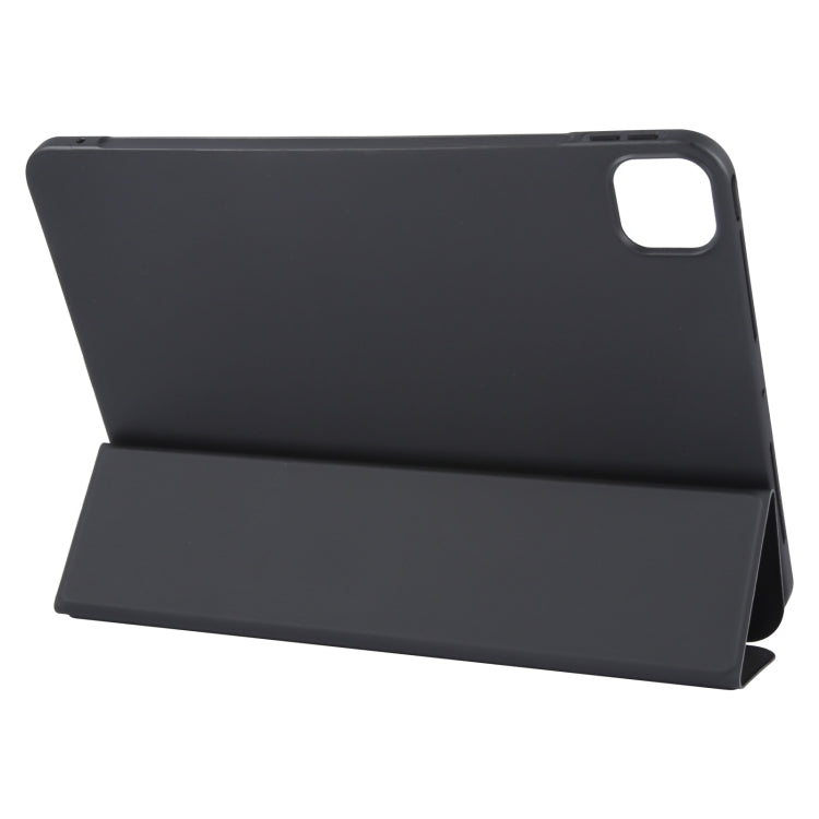 For iPad Air 11 2025 / 2024 GEBEI 3-folding Holder Shockproof Flip Leather Tablet Case(Black) - HoMEdemic™ 
