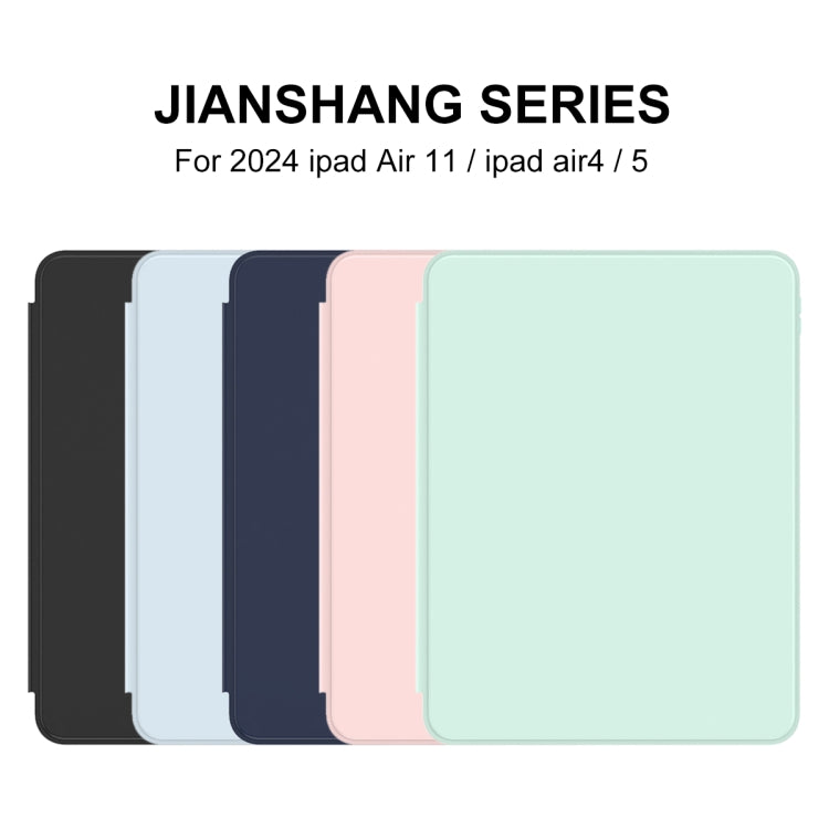 For iPad Air 11 2025 / 2024 Mutural Jianshang Series Smart Leather Tablet Case(Mint Green) - HoMEdemic™ 