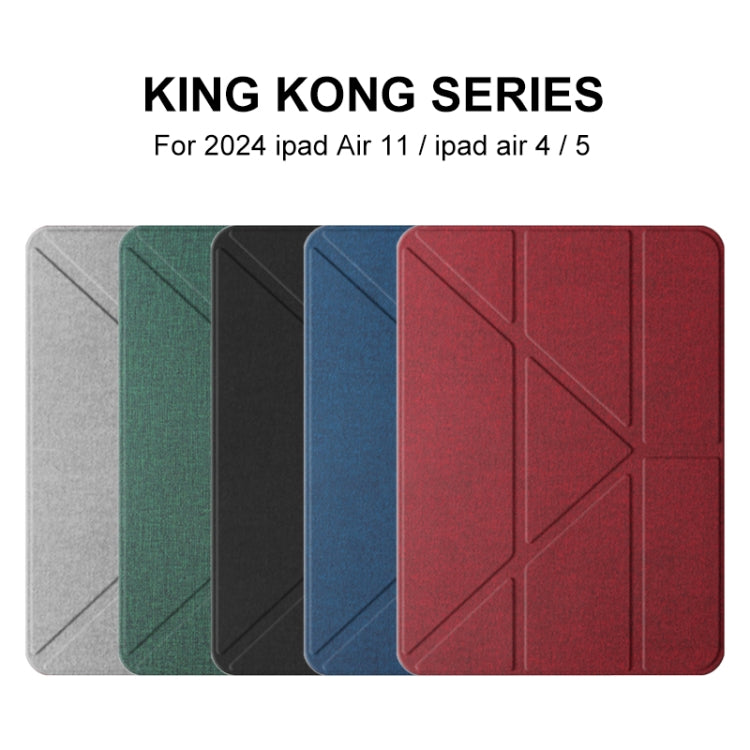 For iPad Air 11 2025 / 2024 Mutural Multi-fold Smart Leather Tablet Case(Red) - HoMEdemic™ 
