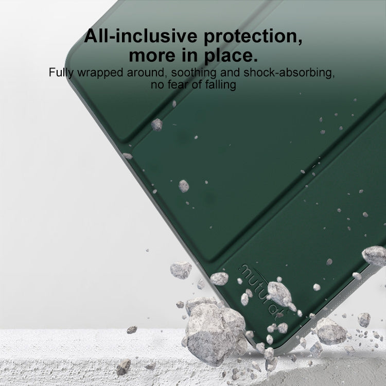 For iPad Air 11 2025 / 2024 Mutural PC Hybrid TPU Leather Smart Tablet Case(Black) - HoMEdemic™ 