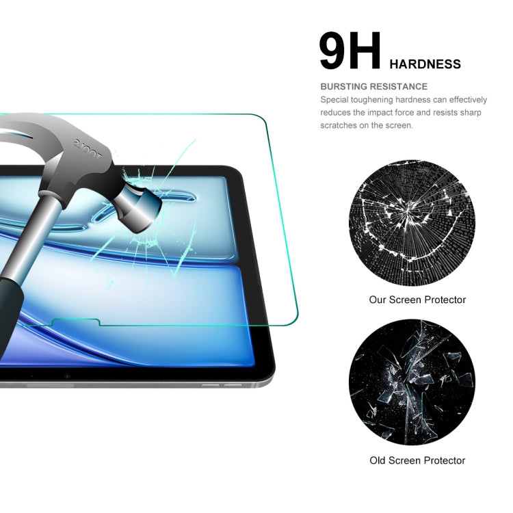 For iPad 2025 / Air 11 2025 / 2024 2pcs ENKAY Hat-Prince 0.33mm Explosion-proof Tempered Glass Film - HoMEdemic™ 