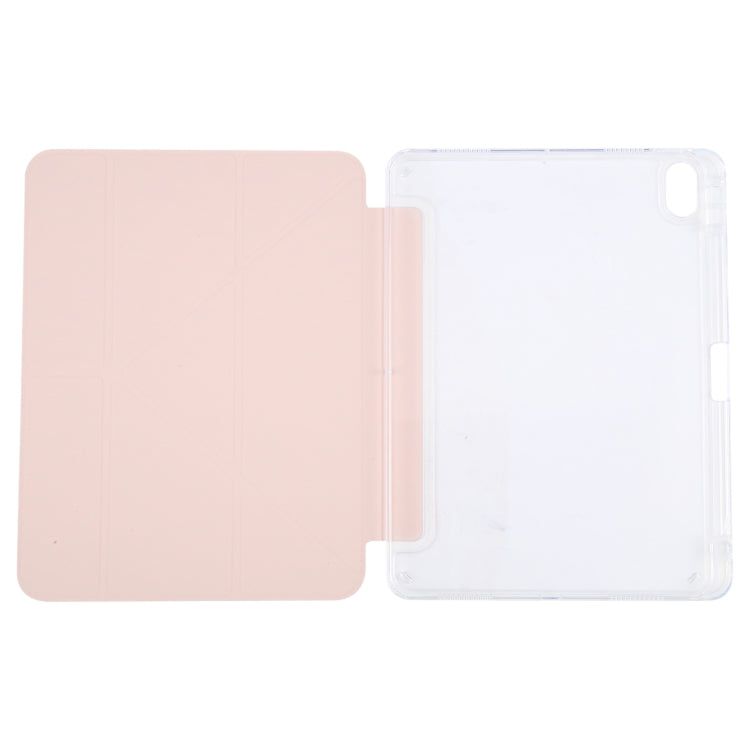For iPad Air 11 2026 / 2025 / 2024 / Air 5 / 4 GEBEI Deformation Leather Tablet Case(Pink) - HoMEdemic™ 