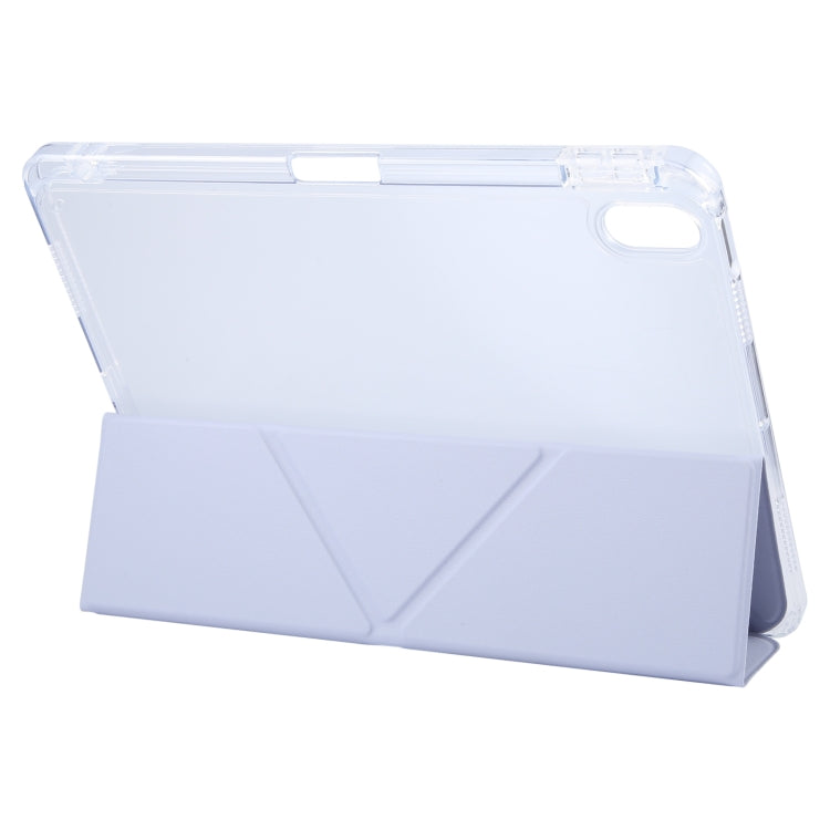 For iPad Air 11 2026 / 2025 / 2024 / Air 5 / 4 GEBEI Deformation Leather Tablet Case(Purple) - HoMEdemic™ 