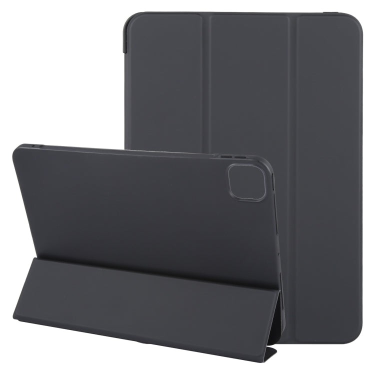 For iPad Air 11 2026 / 2025 / 2024 GEBEI 3-folding Holder Shockproof Flip Leather Tablet Case(Black) - HoMEdemic™ 