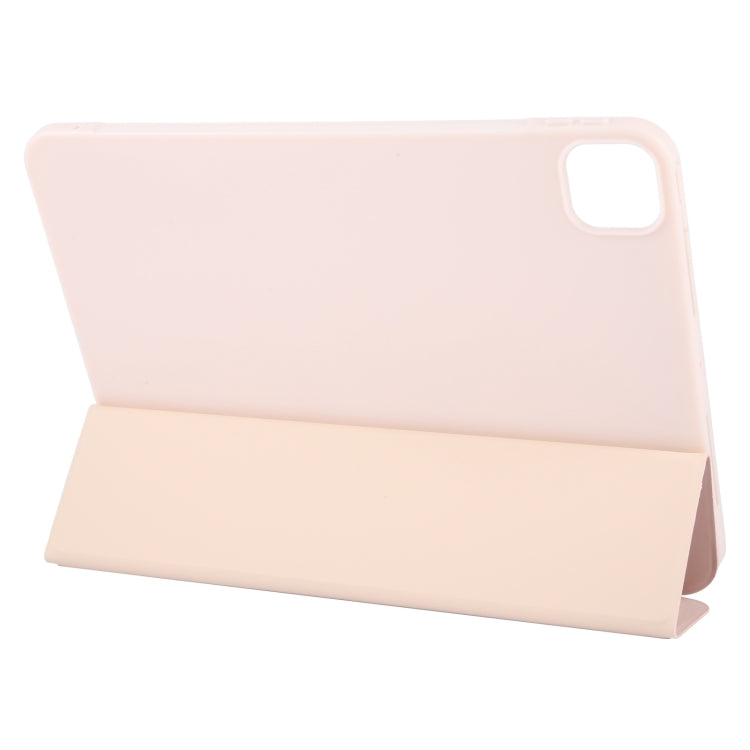 For iPad Air 11 2026 / 2025 / 2024 GEBEI 3-folding Holder Shockproof Flip Leather Tablet Case(Pink) - HoMEdemic™ 