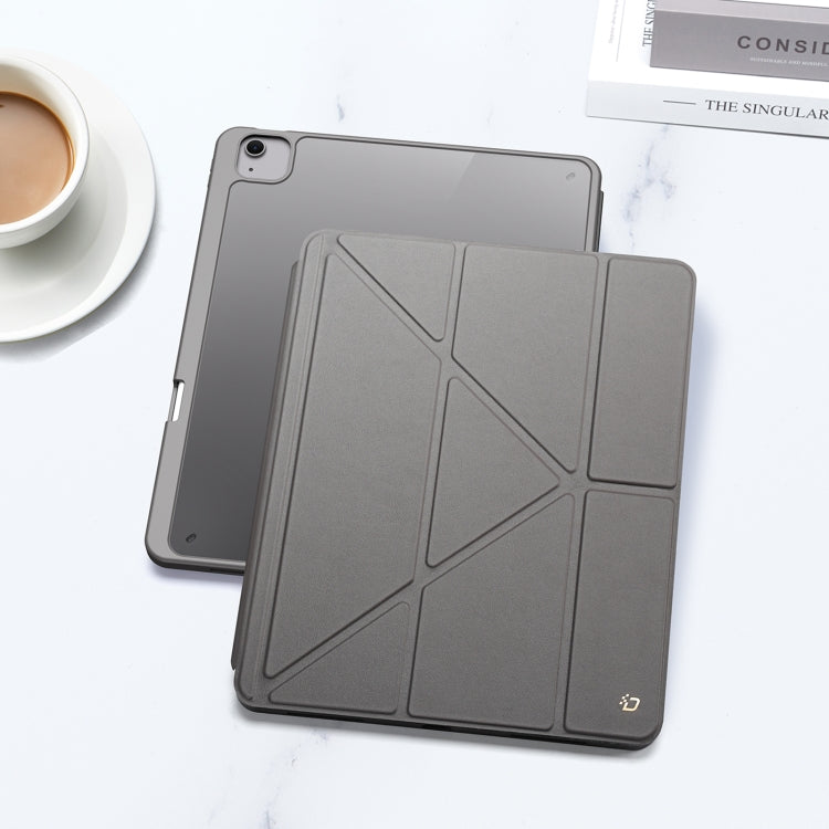 For iPad Air 13 2024 / 2025 / 2026 DUX DUCIS Magi Series Smart Leather Tablet Case(Grey) - HoMEdemic™ 