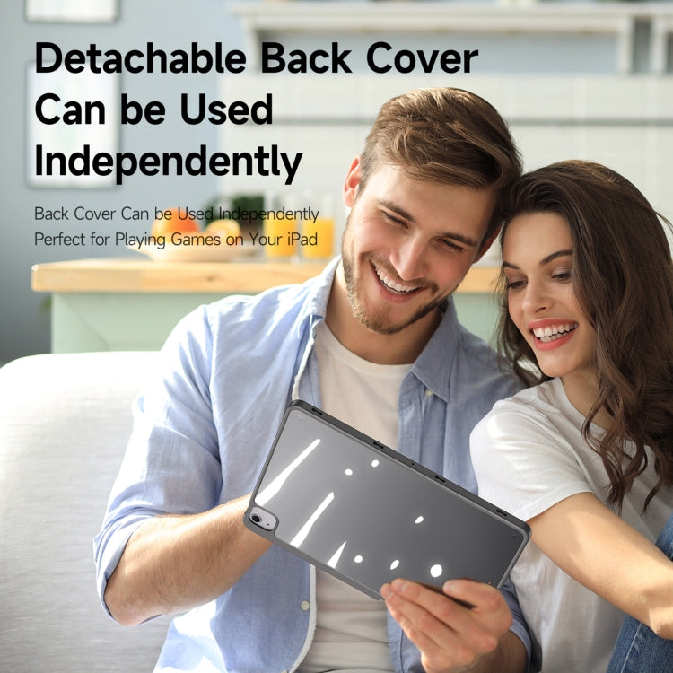 For iPad Air 13 2024 / 2025 / 2026 DUX DUCIS Magi Series Smart Leather Tablet Case(Grey) - HoMEdemic™ 