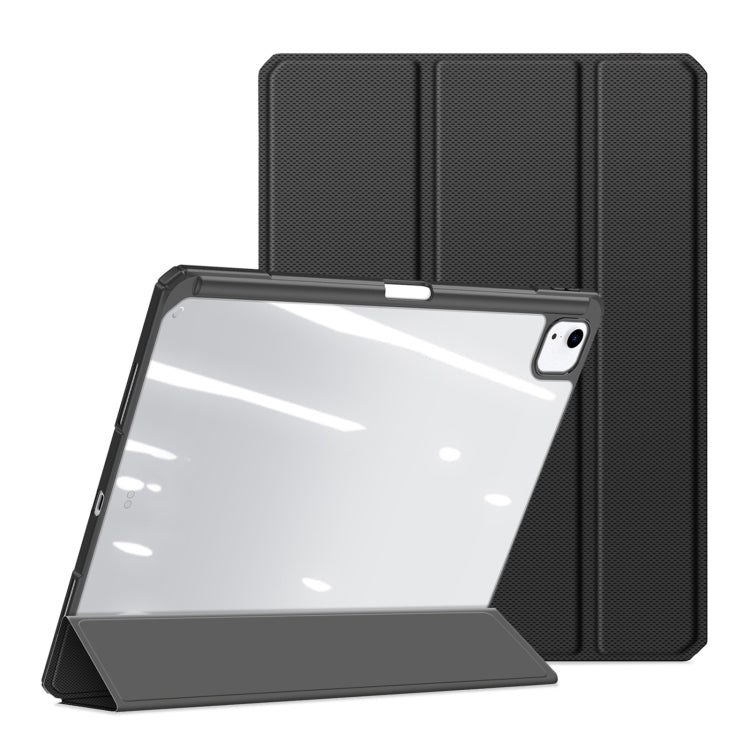 For iPad Air 13 2024 / 2025 / 2026 DUX DUCIS TOBY Series Antiskid Leather Tablet Case with Sleep / Wake-up Function(Black) - HoMEdemic™ 