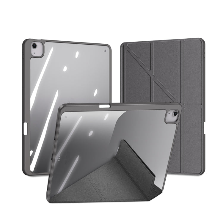 For iPad Air 13 2024 / 2025 DUX DUCIS Magi Series Smart Leather Tablet Case(Grey) - HoMEdemic™ 