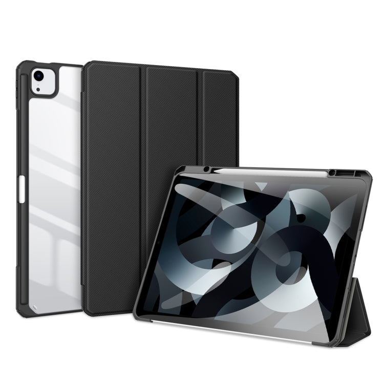 For iPad Air 13 2024 / 2025 DUX DUCIS TOBY Series Antiskid Leather Tablet Case with Sleep / Wake-up Function(Black) - HoMEdemic™ 