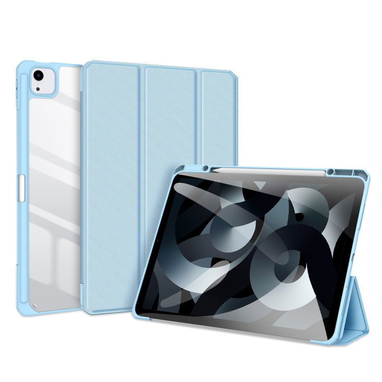 For iPad Air 13 2024 / 2025 DUX DUCIS TOBY Series Antiskid Leather Tablet Case with Sleep / Wake-up Function(Blue) - HoMEdemic™ 