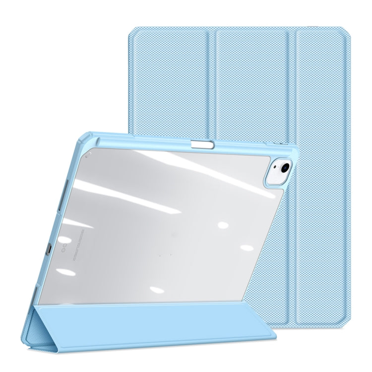 For iPad Air 13 2024 / 2025 DUX DUCIS TOBY Series Antiskid Leather Tablet Case with Sleep / Wake-up Function(Blue) - HoMEdemic™ 