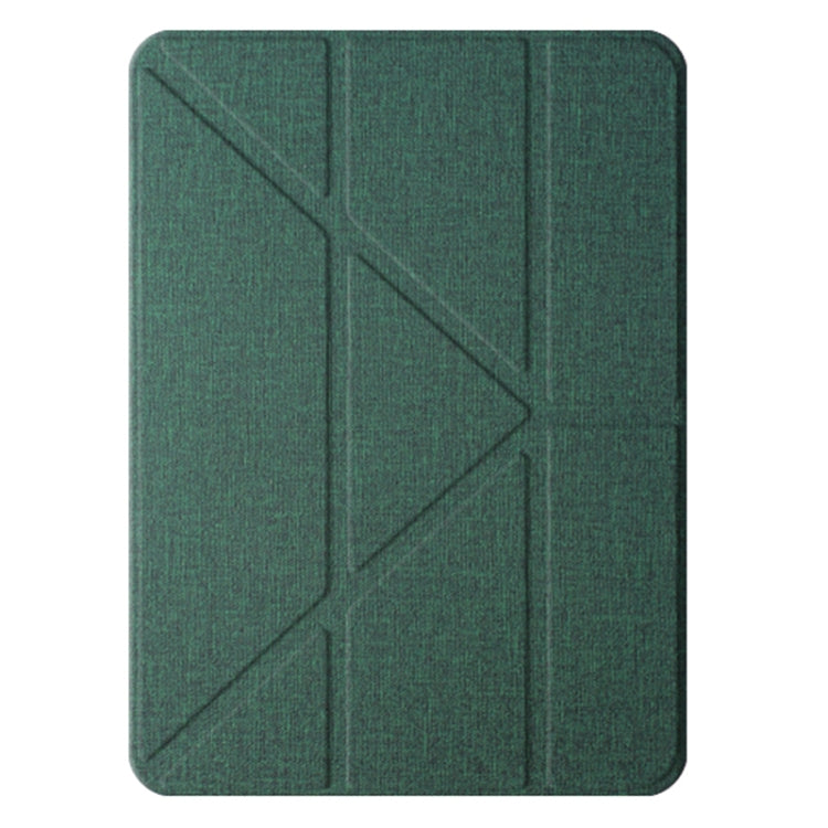 For iPad Air 13 2024 Mutural Multi-fold Smart Leather Tablet Case(Green) - HoMEdemic™ 