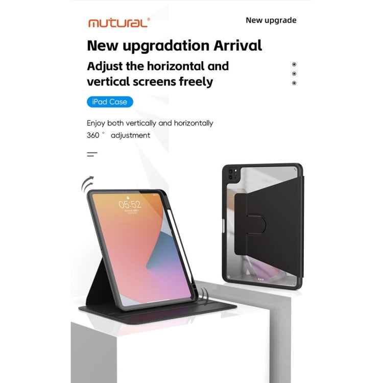 For iPad Air 13 2025 / 2024 Mutural Jianshang Series Smart Leather Tablet Case(Grey) - HoMEdemic™ 