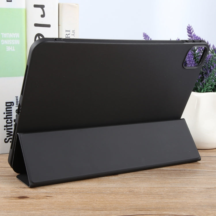 For iPad Air 13 2026 / 2025 / 2024 GEBEI 3-folding Holder Shockproof Flip Leather Tablet Case(Black) - HoMEdemic™ 