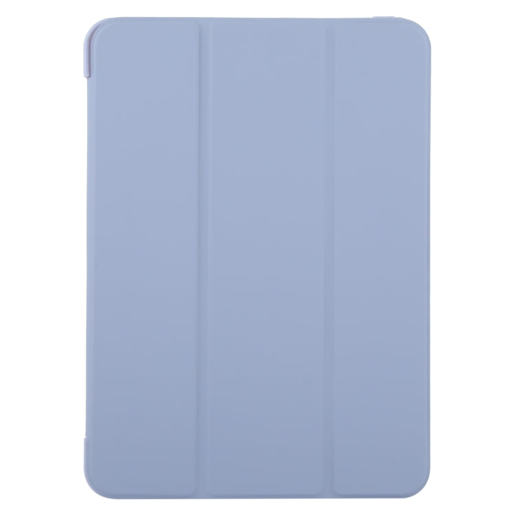 For iPad Air 13 2026 / 2025 / 2024 GEBEI 3-folding Holder Shockproof Flip Leather Tablet Case(Light Purple) - HoMEdemic™ 