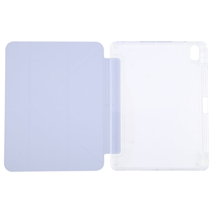 For iPad Air 13 2026 / 2025 / 2024 / Pro 12.9 GEBEI Deformation Leather Tablet Case(Purple) - HoMEdemic™ 