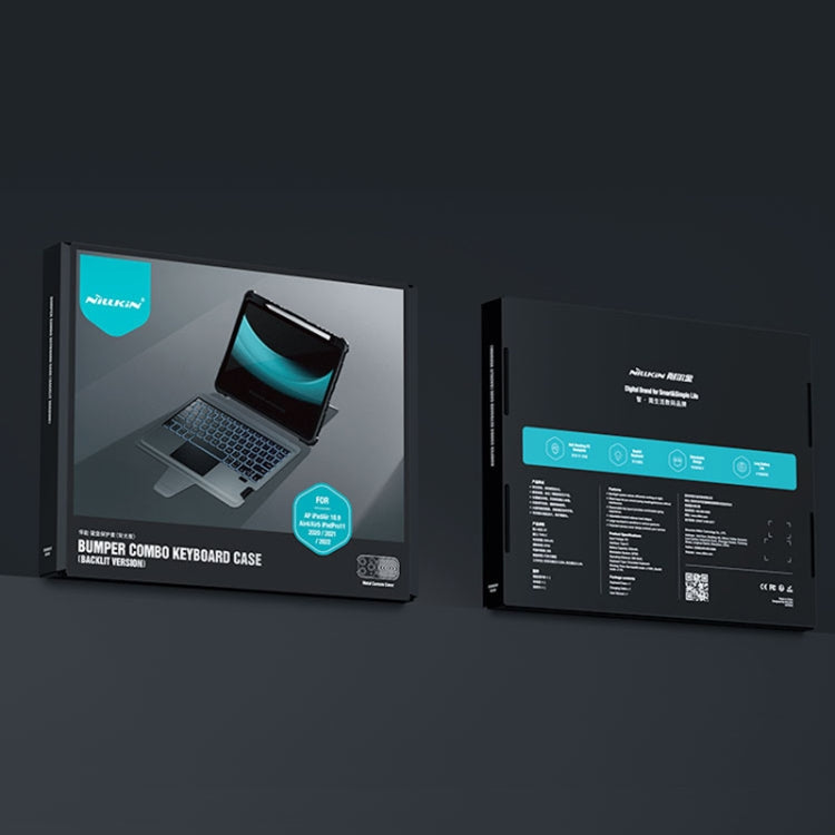 For iPad Air 2020 10.9/Air 2022 10.9/Pro 11 Nillkin Bumper Combo Keyboard Case with Backlight - HoMEdemic™ 