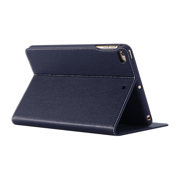 For iPad Mini 2019 & 4 & 3 & 2 & 1 GEBEI PU+TPU Horizontal Flip Protective Case with Holder & Card Slots(Blue) - HoMEdemic™ 