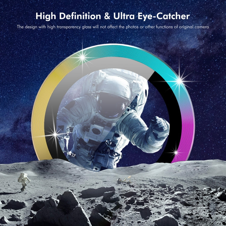 For iPad Pro 11 / 13 2025 / 2024 ENKAY Hat-Prince 9H Rear Camera Lens Aluminium Alloy Tempered Glass Film(Black) - HoMEdemic™ 