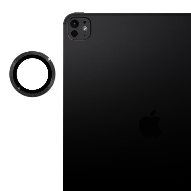 For iPad Pro 11 / 13 2025 / 2024 ENKAY Hat-Prince 9H Rear Camera Lens Aluminium Alloy Tempered Glass Film(Black) - HoMEdemic™ 