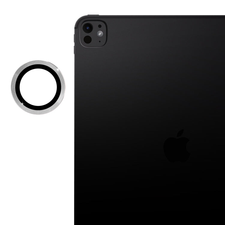 For iPad Pro 11 / 13 2025 / 2024 ENKAY Hat-Prince 9H Rear Camera Lens Aluminium Alloy Tempered Glass Film(Silver) - HoMEdemic™ 
