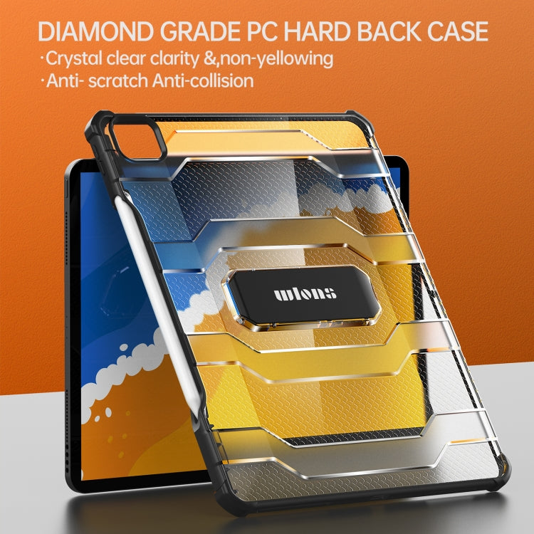 For iPad Pro 11 2022 / 2021 / 2020 / 2018 / Air 2020 10.9 wlons Explorer Series PC + TPU Tablet Case with Folding Holder(Matte Transparent) - HoMEdemic™ 