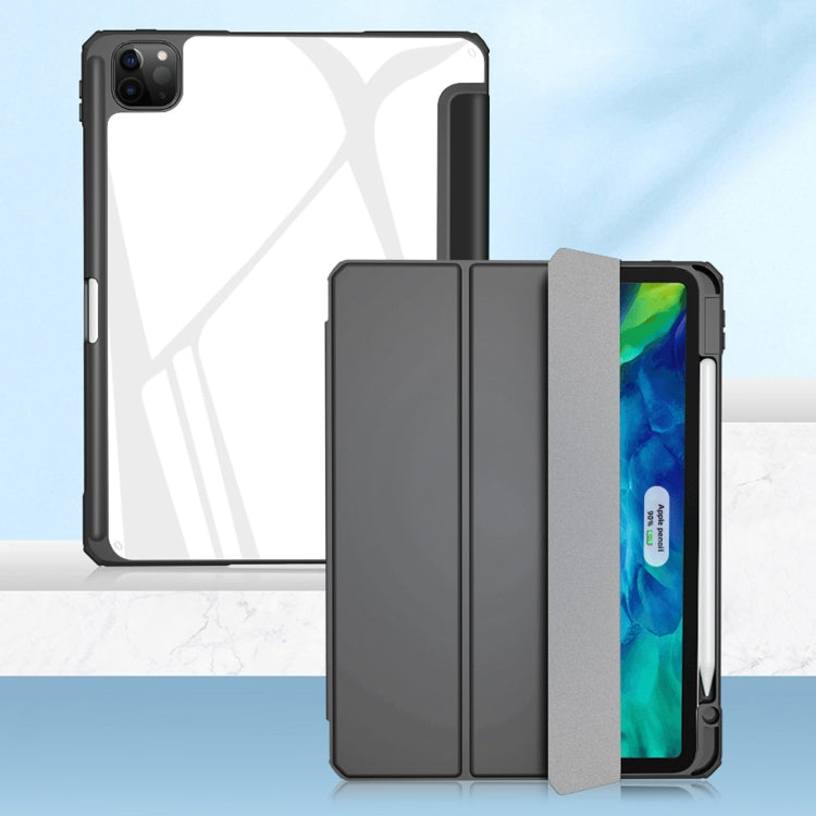 For iPad Pro 11 2022 / 2021 / 2020 Mutural Pinyue Series PC + TPU Horizontal Flip Leather Tablet Case with Holder & Pen Slot & Sleep / Wake-up Function(Black) - HoMEdemic™ 