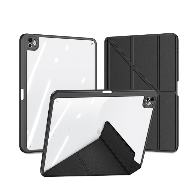 For iPad Pro 11 2025 / 2024 DUX DUCIS Magi Series Smart Leather Tablet Case(Black) - HoMEdemic™ 