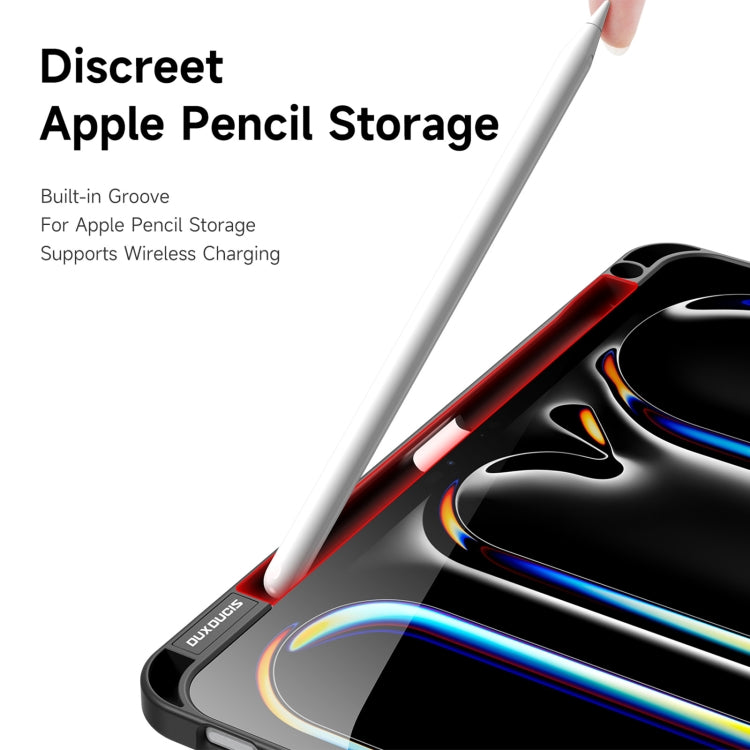 For iPad Pro 11 2025 / 2024 DUX DUCIS Magi Series Smart Leather Tablet Case(Black) - HoMEdemic™ 