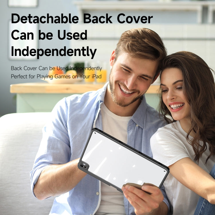 For iPad Pro 11 2025 / 2024 DUX DUCIS Magi Series Smart Leather Tablet Case(Black) - HoMEdemic™ 