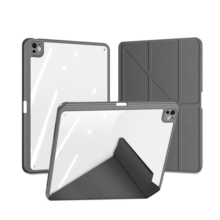For iPad Pro 11 2025 / 2024 DUX DUCIS Magi Series Smart Leather Tablet Case(Grey) - HoMEdemic™ 