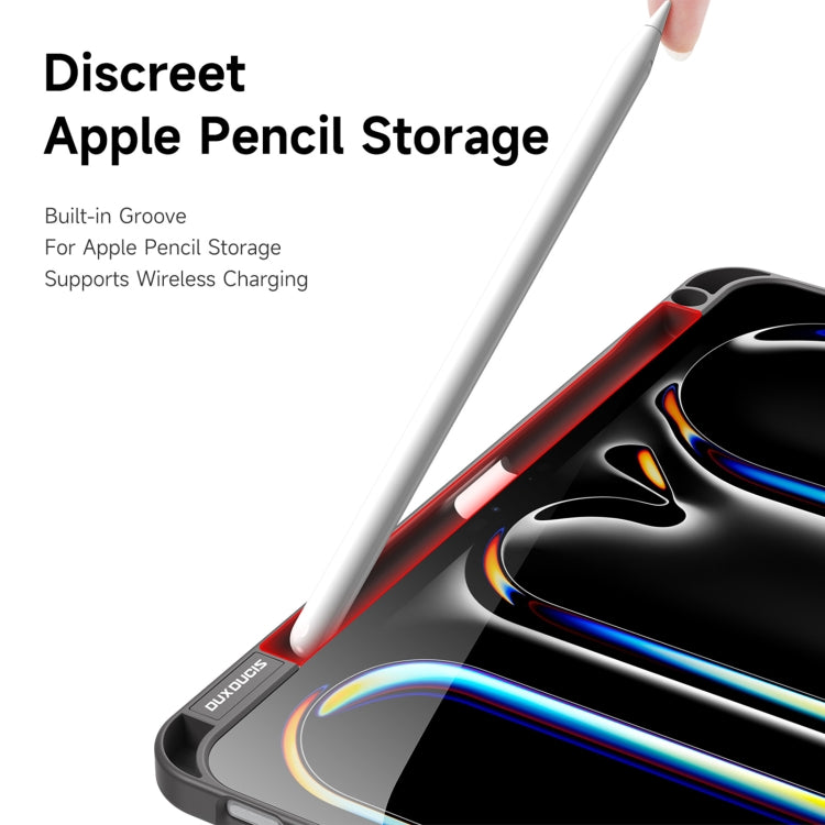 For iPad Pro 11 2025 / 2024 DUX DUCIS Magi Series Smart Leather Tablet Case(Grey) - HoMEdemic™ 