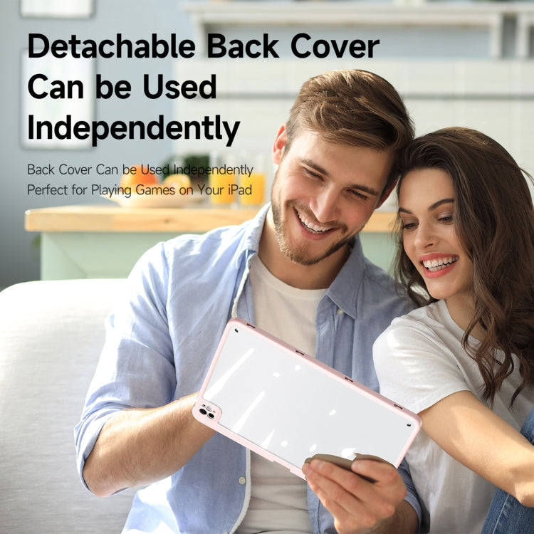 For iPad Pro 11 2025 / 2024 DUX DUCIS Magi Series Smart Leather Tablet Case(Pink) - HoMEdemic™ 
