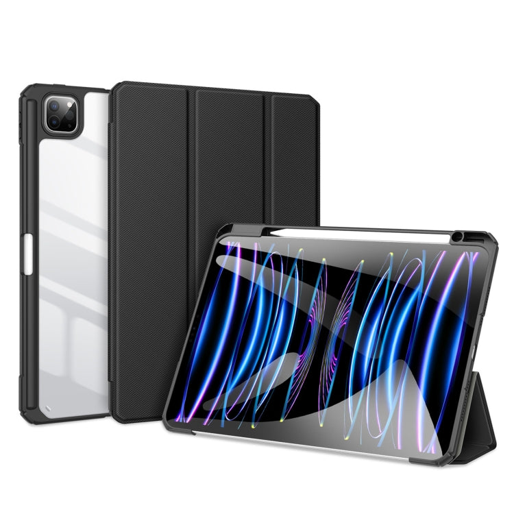 For iPad Pro 11 2025 / 2024 DUX DUCIS TOBY Series Antiskid Leather Tablet Case with Sleep / Wake-up Function(Black) - HoMEdemic™ 