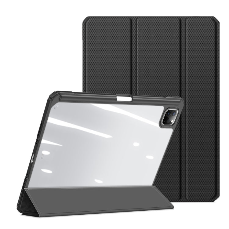 For iPad Pro 11 2025 / 2024 DUX DUCIS TOBY Series Antiskid Leather Tablet Case with Sleep / Wake-up Function(Black) - HoMEdemic™ 