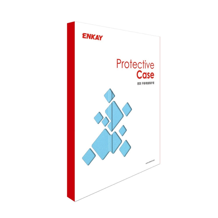 For iPad Pro 11 2025 / 2024 ENKAY Tri-fold Custer Texture Platic Leather Smart Tablet Case(Dark Blue) - HoMEdemic™ 