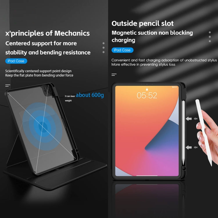 For iPad Pro 11 2025 / 2024 Mutural Jianshang Series Smart Leather Tablet Case(Black) - HoMEdemic™ 