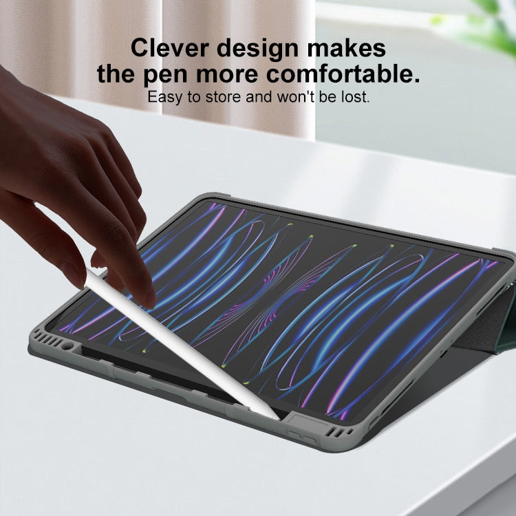 For iPad Pro 11 2025 / 2024 Mutural PC Hybrid TPU Leather Smart Tablet Case(Pink) - HoMEdemic™ 