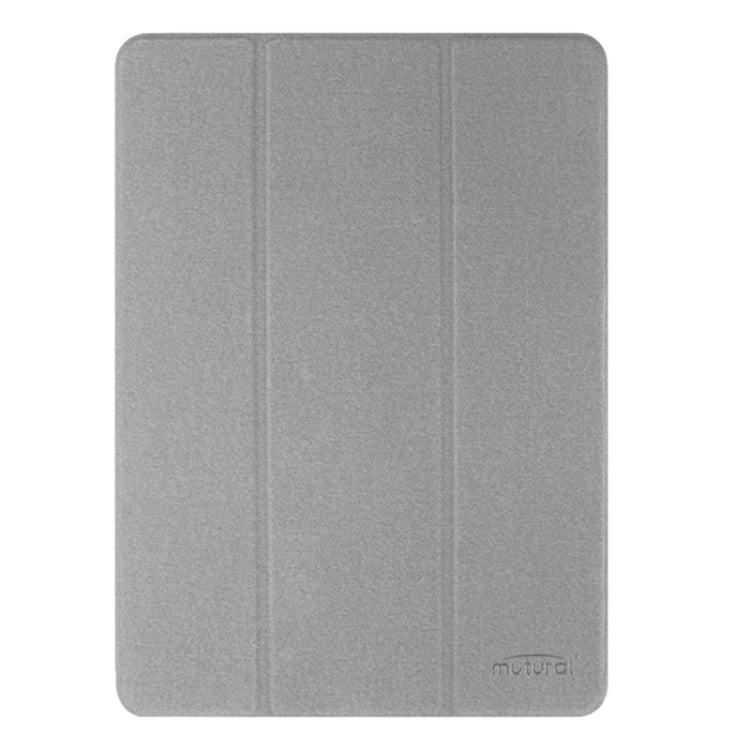 For iPad Pro 11 2025 / 2024 Mutural YASHI Series Tablet Leather Smart Case(Grey) - HoMEdemic™ 