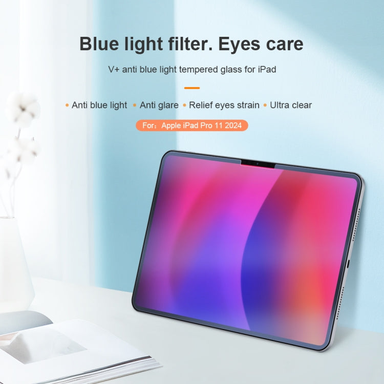 For iPad Pro 11 2025 / 2024 NILLKIN V+ Series Anti-Blue Light Tempered Glass Protective Film - HoMEdemic™ 