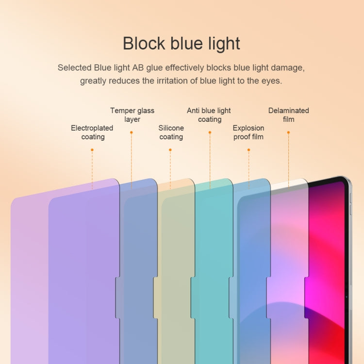 For iPad Pro 11 2025 / 2024 NILLKIN V+ Series Anti-Blue Light Tempered Glass Protective Film - HoMEdemic™ 