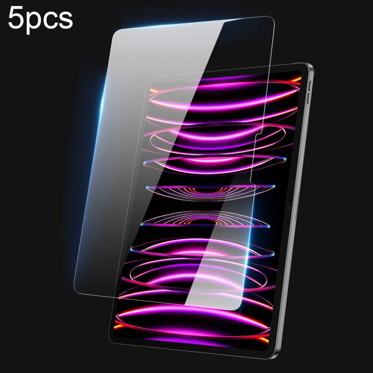 For iPad Pro 12.9 2020/2021/2022 5pcs DUX DUCIS 0.33mm 9H HD Full Screen Tempered Glass Film - HoMEdemic™ 