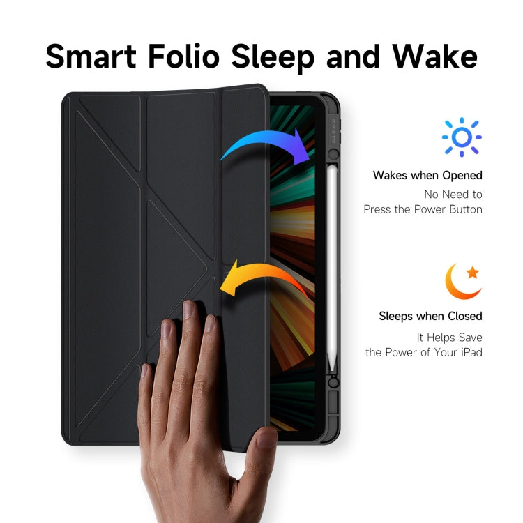 For iPad Pro 12.9 2022/2021/2020/2018 DUX DUCIS Magi Series Shockproof Tablet Case(Black) - HoMEdemic™ 