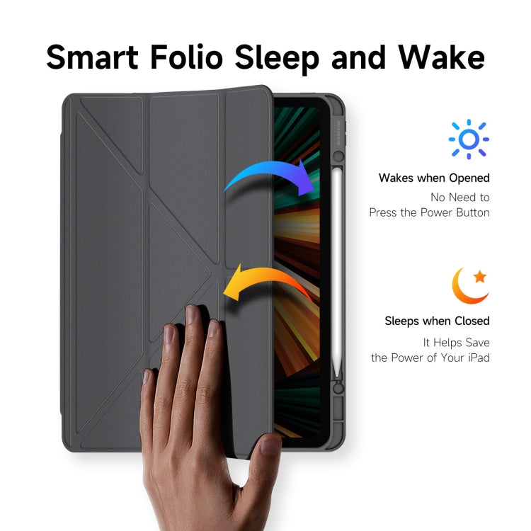 For iPad Pro 12.9 2022/2021/2020/2018 DUX DUCIS Magi Series Shockproof Tablet Case(Grey) - HoMEdemic™ 