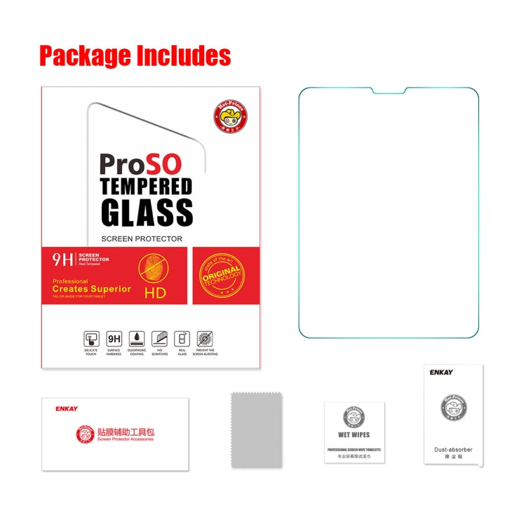 For iPad Pro 12.9 2022 / 2021 / 2020 / 2018 ENKAY 0.33mm Explosion-proof Tempered Glass Film - HoMEdemic™ 