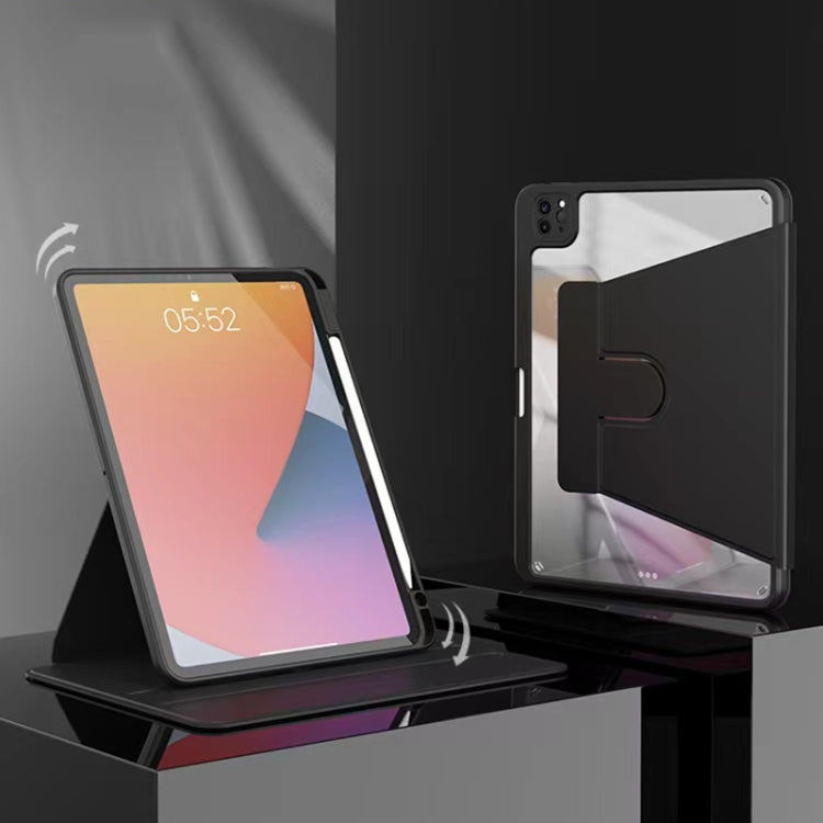 For iPad Pro 12.9 2022 / 2021 / 2020 / 2018 Mutural Jianshang Series Tablet Leather Smart Case(Black) - HoMEdemic™ 