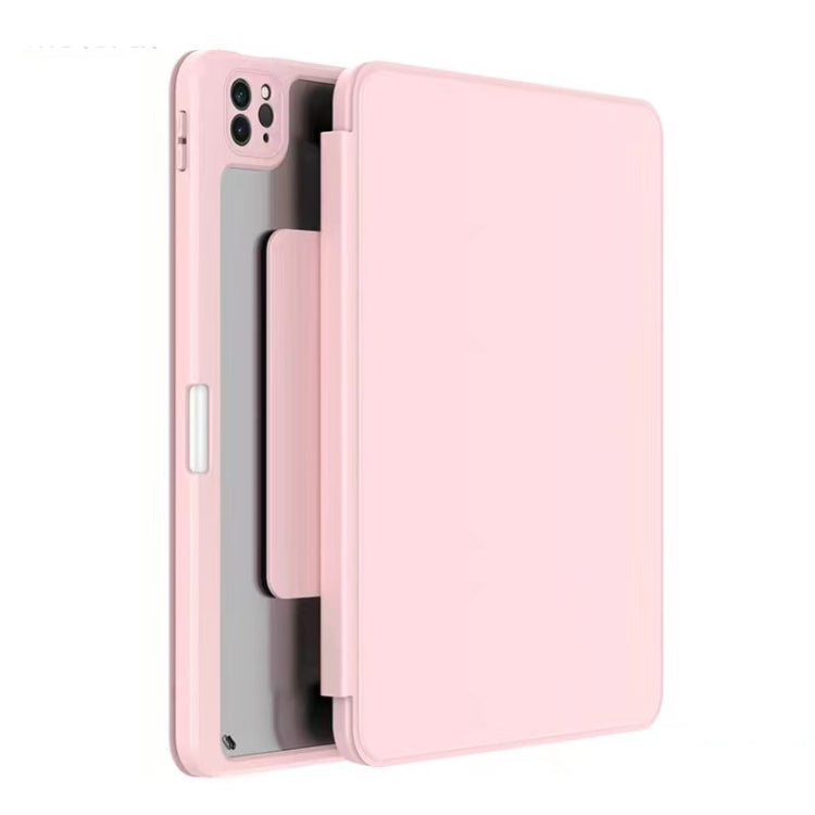 For iPad Pro 12.9 2022 / 2021 / 2020 / 2018 Mutural Jianshang Series Tablet Leather Smart Case(Pink) - HoMEdemic™ 