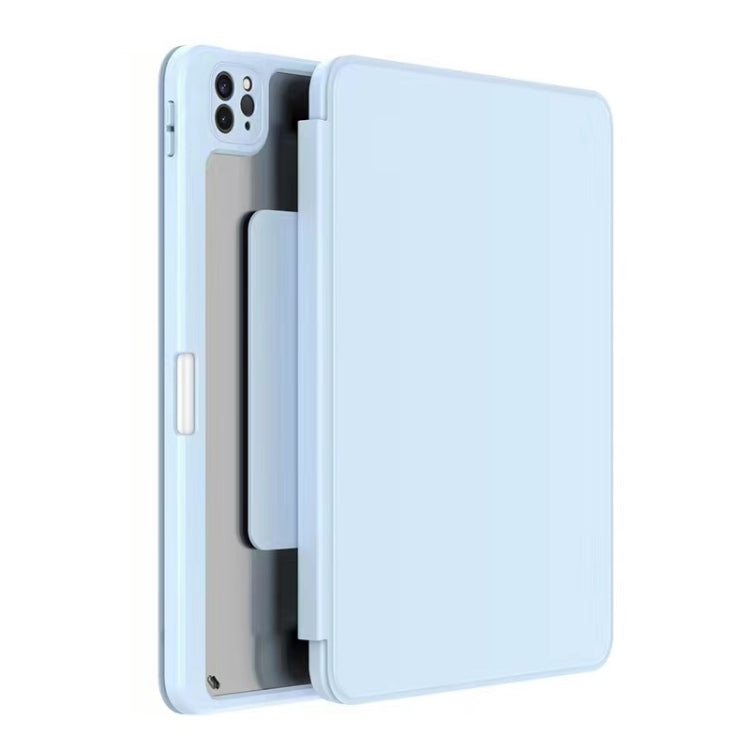 For iPad Pro 12.9 2022 / 2021 / 2020 / 2018 Mutural Jianshang Series Tablet Leather Smart Case(Sky Blue) - HoMEdemic™ 