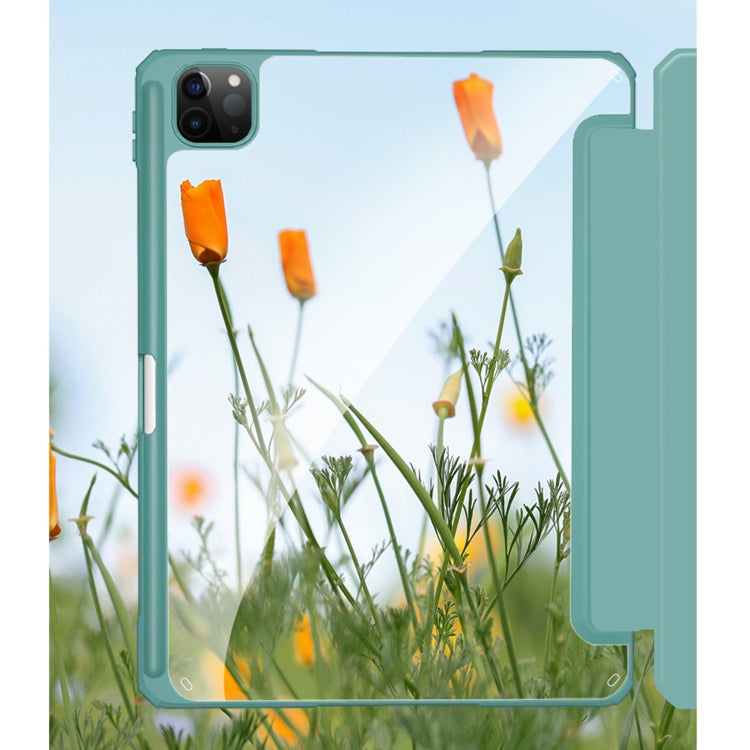 For iPad Pro 12.9 2022 / 2021 / 2020 Mutural Pinyue Series PC + TPU Horizontal Flip Leather Tablet Case with Holder & Pen Slot & Sleep / Wake-up Function(Pink) - HoMEdemic™ 